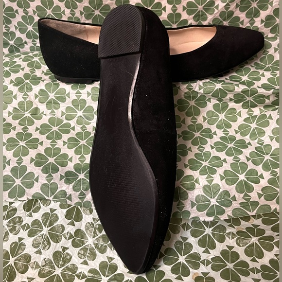 NWOT Little Black Suede Flats by J Jill! - Picture 5 of 6